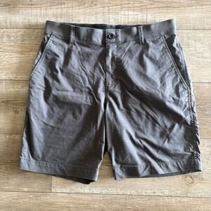 Nike Dri-FIT Chino Shorts Mens 33 Gray Flat‎ Front Golf Athletic Casual Golf